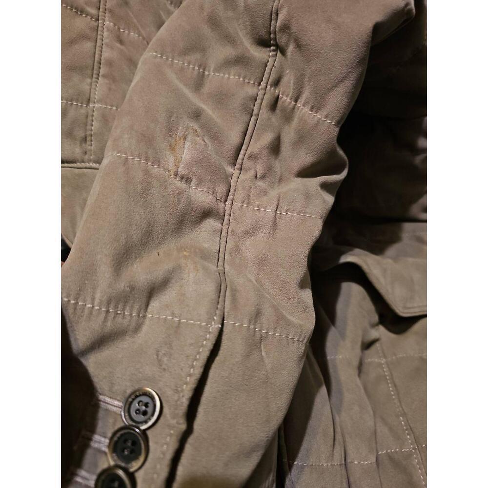 Cc Collection O. Wear Corneliani Suede Sueretto Jacket taupe sz 44 - Picture 16 of 16